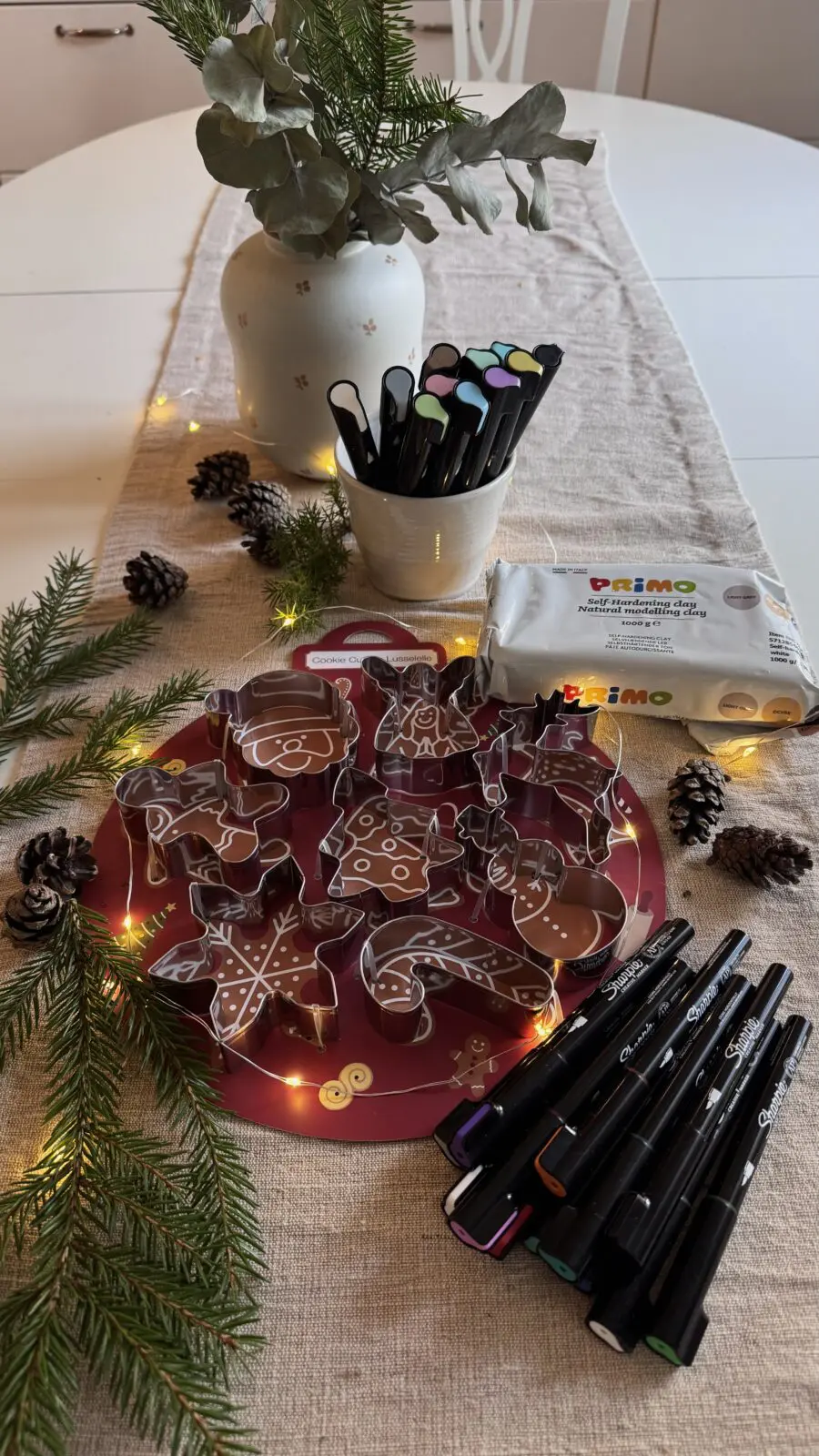 Luftorkande lera, Sharpiepennor och pepparkaksformar