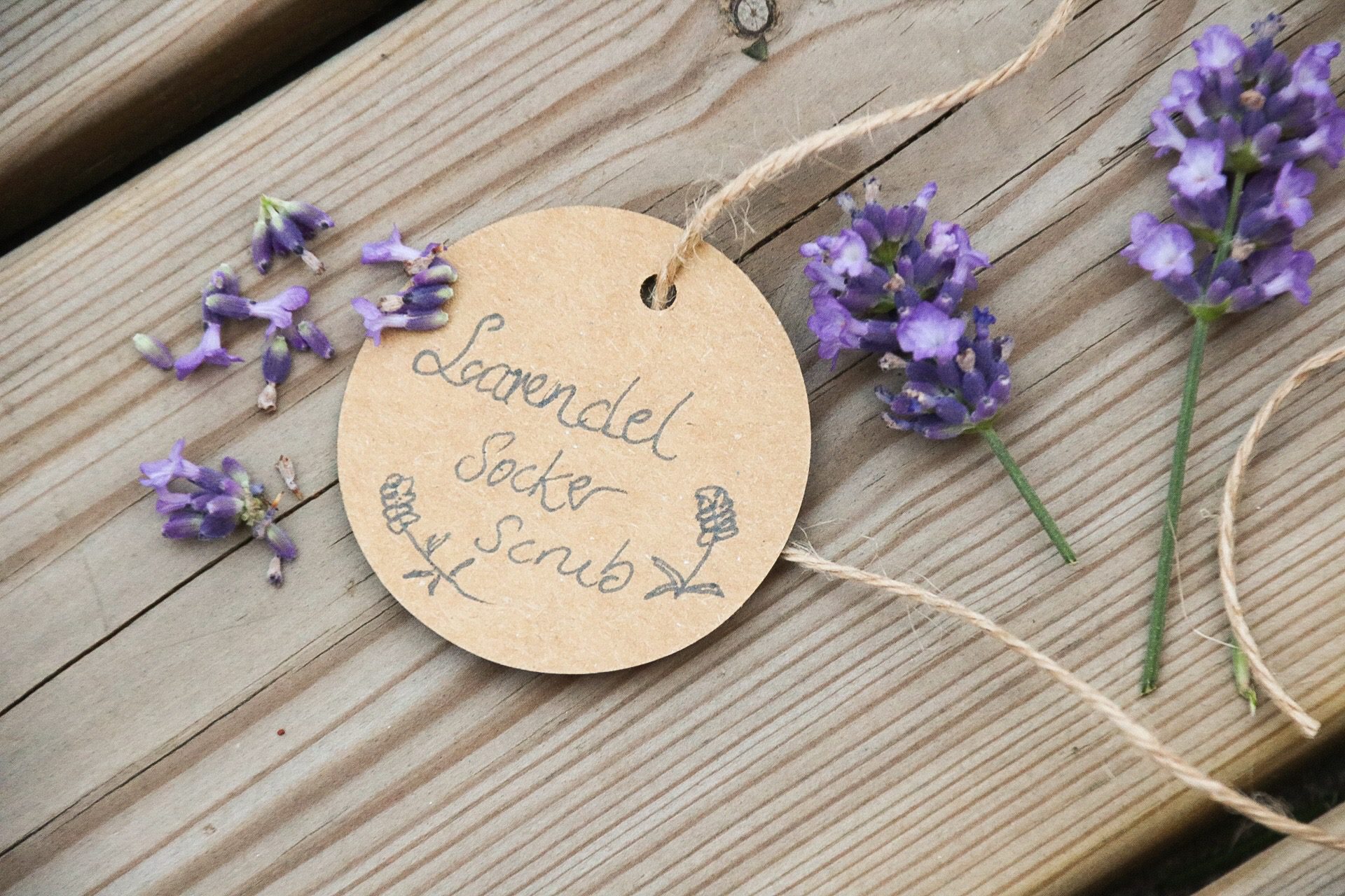 Lavendel sockerscrub