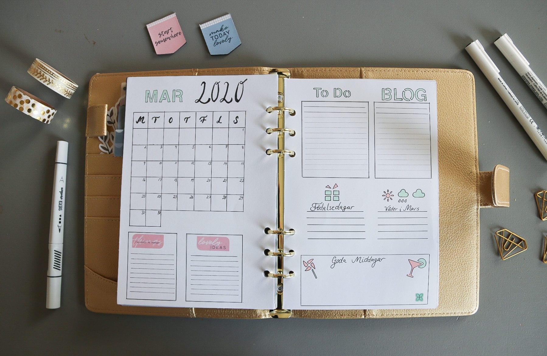 Bujo - en kreativ kalender