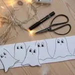 halloweenpyssel: spökljusslinga