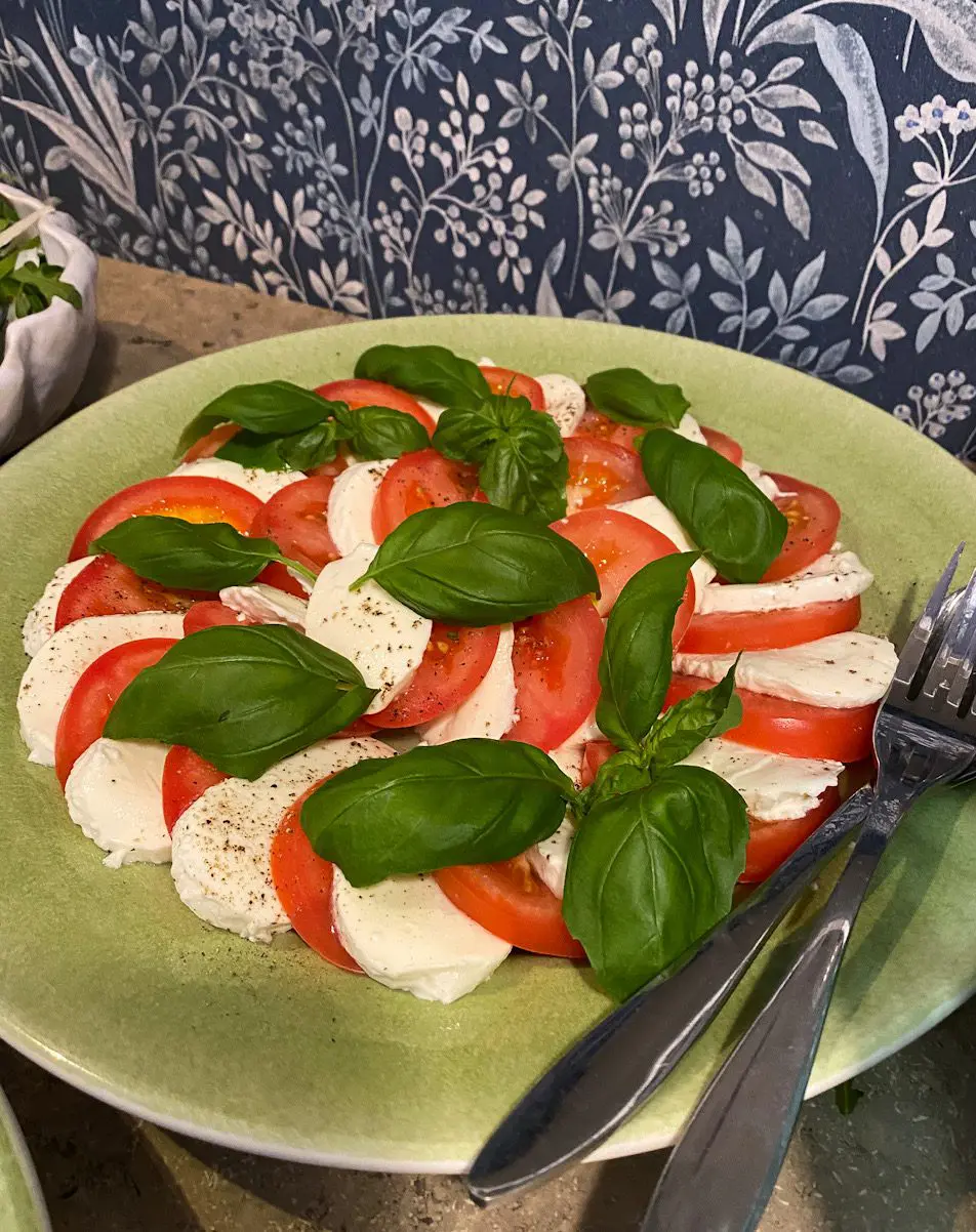 Enkel buffé rätt – tomat mozzarella sallad