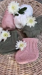 Babysocker gratis stickmönster