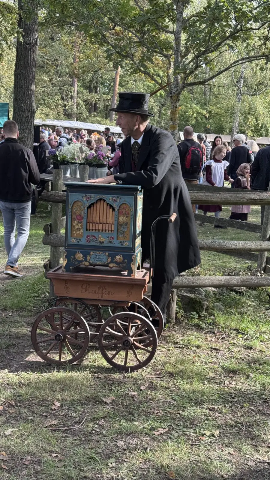 Spela lokomotiv på Skansen