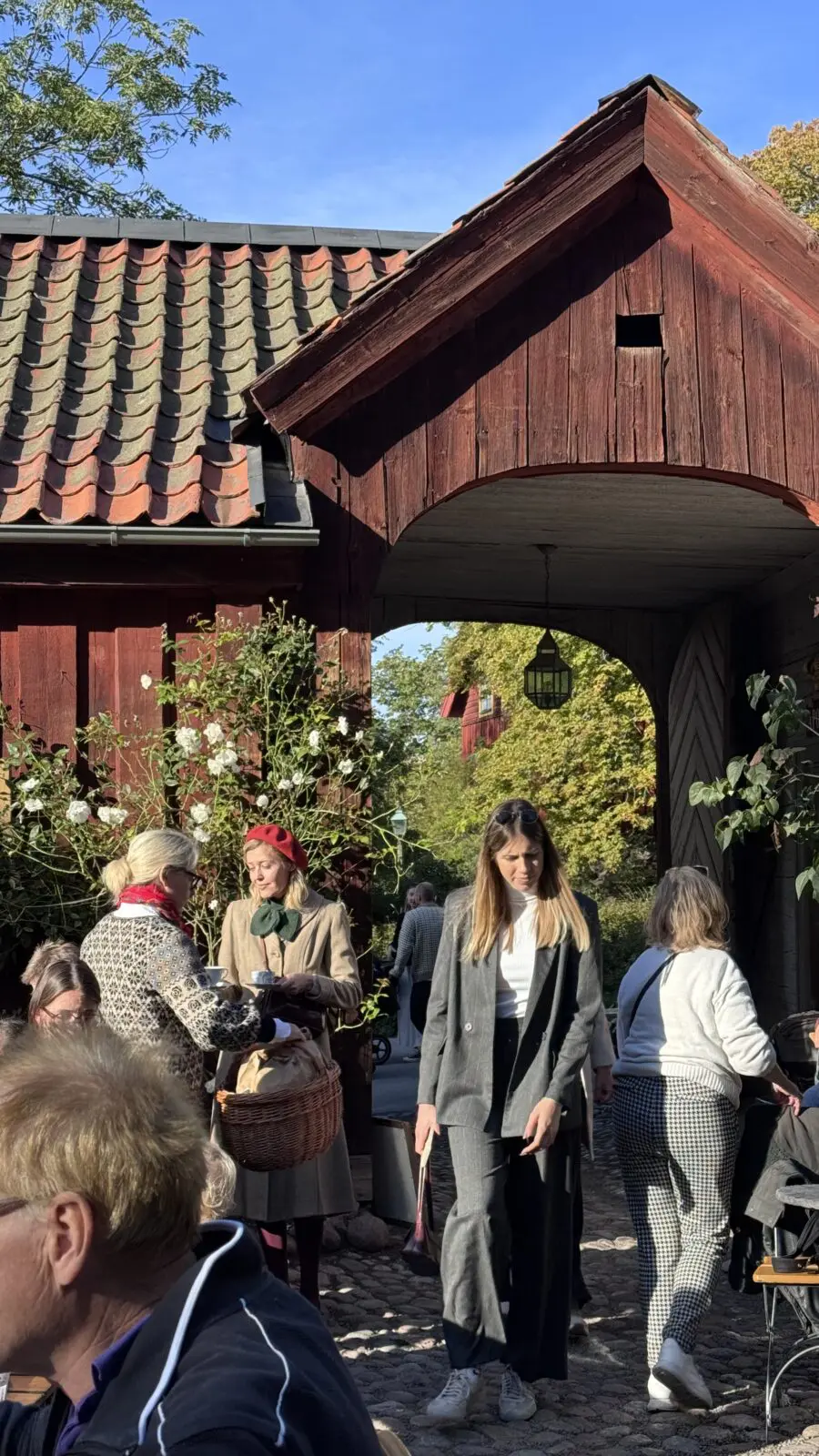 Cafe med innergård på Skansen