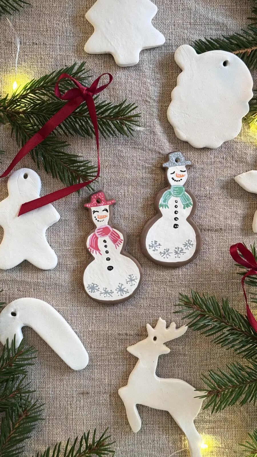 Snögubbar som julhängen