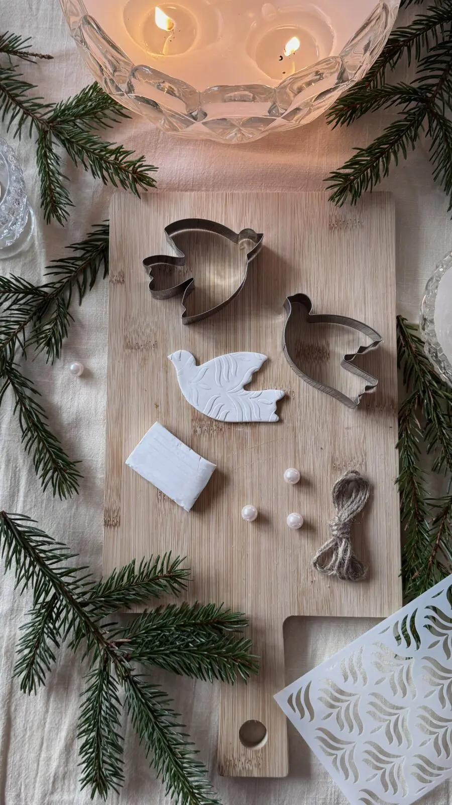 Duvor i vit fimolera