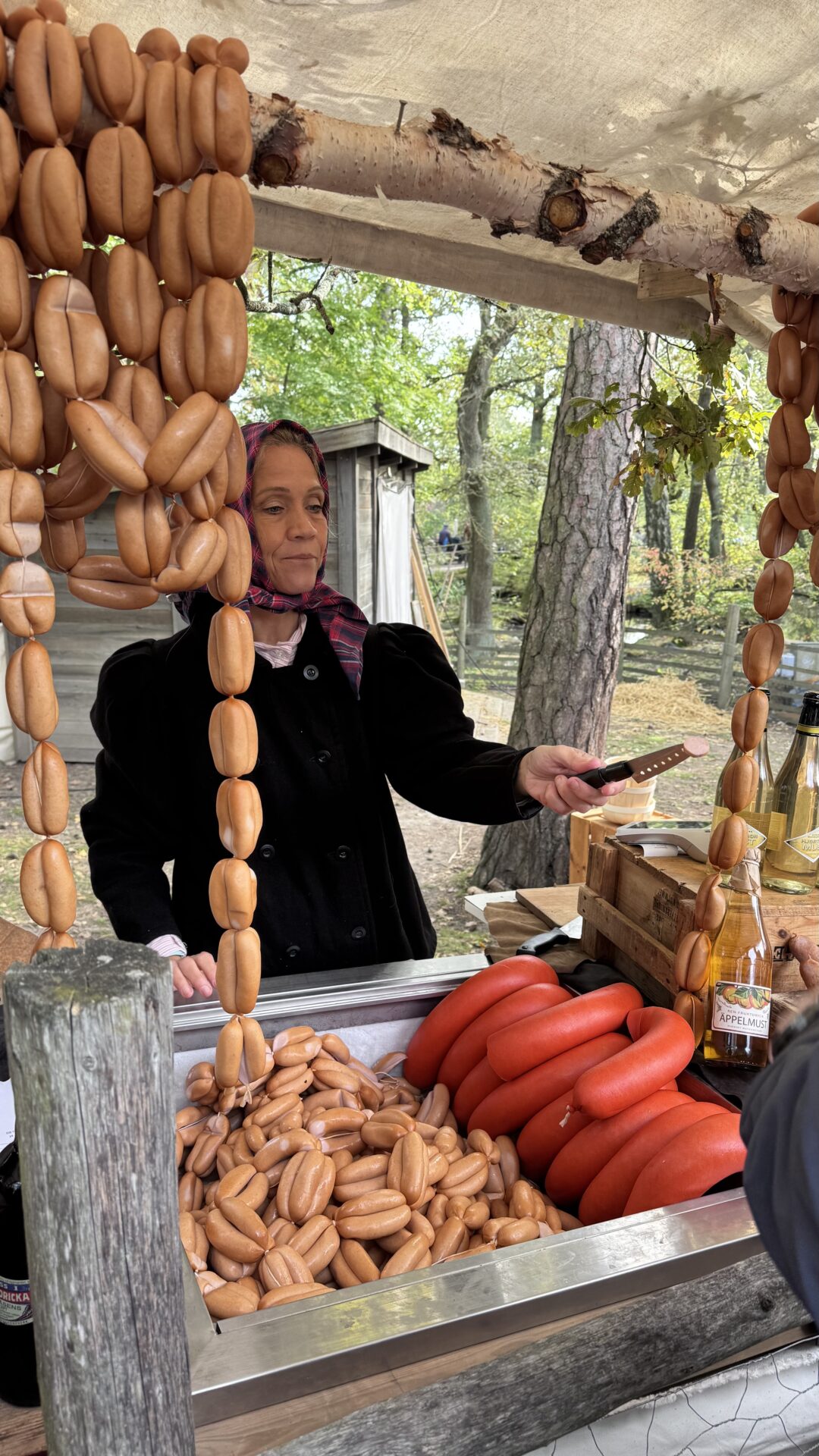 Hemgjorda korvar på Skansens höstmarknad